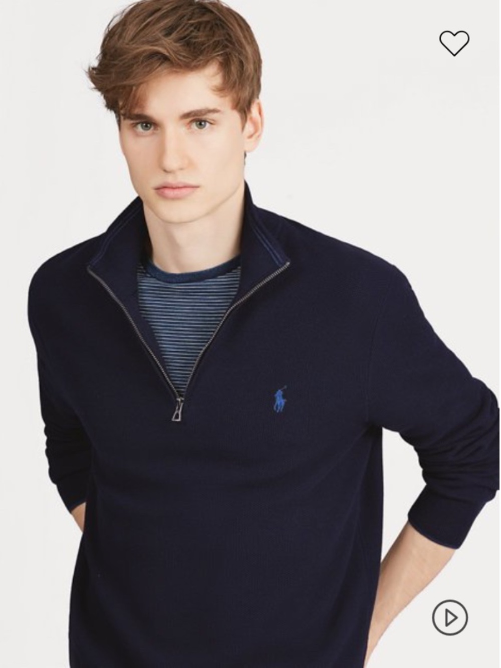 POLO Ralph Lauren Textured Quarter-Zip Sweater